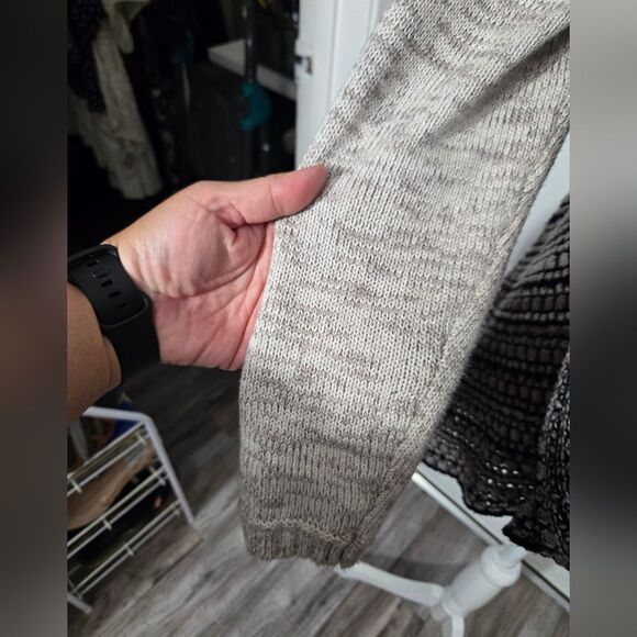 Sioni Studio Open Cardigan Neutral Colors Longer In Back Sz Small - Picture 5 of 11